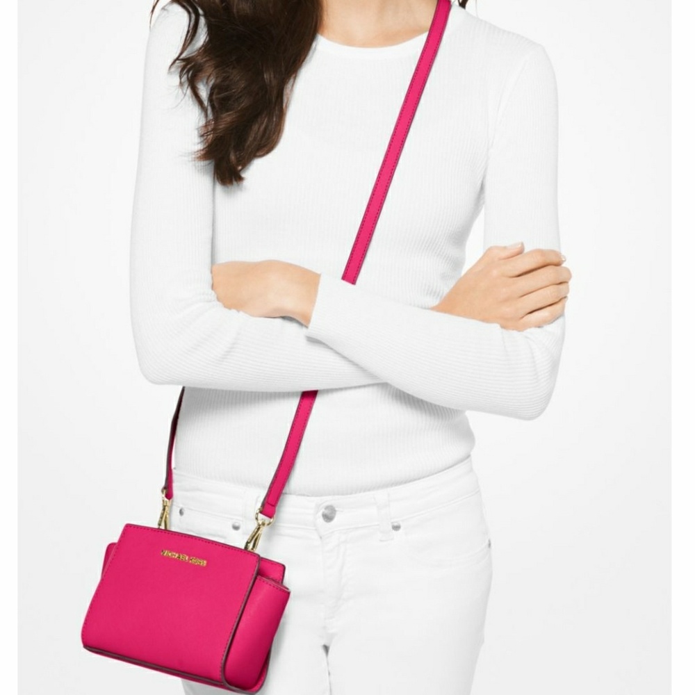 2HP🎉🆕 Michael Kors Selma Mini Saffiano Crossbody - Picture 3 of 10